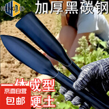京东物流 种菜神器园艺铲子种花野菜养花户外赶海除草挖土铁铲铁锹 黑色碳钢【柳叶尖锄】