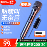 好牧人U段万能无线麦克风 家庭ktv户外音响演讲舞台主持直播唱歌K歌声卡卡拉OK专业会议充电话筒 专业无线话筒(一拖一) 充电版|1200mAh电池