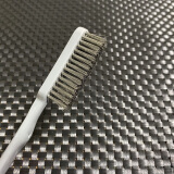 山中玉文玩核桃工具纳米刷子包浆上色手串金刚橄榄核桃猪鬃毛保养清理 小3排钢丝刷1把【贵在运费】