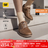 CAT卡特休闲皮鞋男士复古工装轻户外软牛皮防滑通勤鞋P725212N3AMC29 浅褐 42