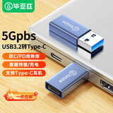 毕亚兹 【包邮】USB3.2转Type-C转接头OTG苹果16/17充电转换头接U盘华为安卓手机平板笔记本键鼠耳机车载