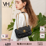 VANESSA HOGAN VH女包茵然软包系列链条斜挎小方包菱格纹单肩包520礼物送女友