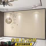 壁纸电视背景墙装饰最新款2026立体古典花鸟客厅壁布卧室墙布壁画 热转印宫廷贡缎布/平方 定制