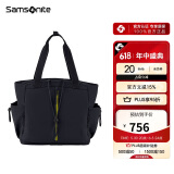 新秀丽（Samsonite）运动休闲包包女包女士手提包托特包单肩斜挎包礼物送女友QX1黑色