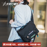 光影行星（GYXX）盖亚斜挎包单反相机包单肩大容量防水男女适用专业斜挎摄影包 黑-中【可装1机2镜,14寸电脑】