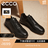 爱步（ECCO）商务休闲鞋 男士休闲皮鞋男鞋牛皮休闲运动鞋子正装鞋 雅仕207124 黑色20712401001 40
