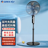 格力（GREE）落地扇家用电风扇五叶大风力立式风扇可升降学生宿舍摇头定时节能低噪电扇