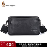 暇步士（Hush Puppies）窄肩带斜挎单肩包头层牛皮男大容量复古邮差挎包休闲简约生日礼物