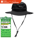 牧高笛（MOBIGARDEN）户外防泼水防晒帽子遮阳帽登山帽钓鱼渔夫帽 NX20108003 钢琴黑