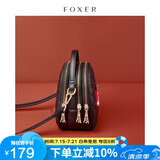 金狐狸（FOXER）牛皮女士包包女包大容量手提单肩包斜挎包轻奢生日礼物送女生女友