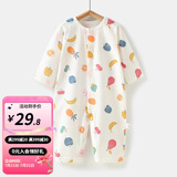 婧麒（JOYNCLEON）婴儿连体衣春秋宝宝纯棉打底哈衣新生儿衣服四季款爬服装 水果派 59cm