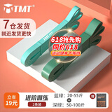 TMT 弹力带健身绳阻力带瑜伽拉力带训练腿部背引体向上辅助运动拉伸 基础健身-蓝绿+深绿