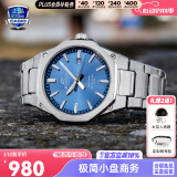 卡西欧（CASIO）商务休闲日韩手表男士太阳能闹钟防水钢带皮带石英腕表送男友礼物 EFR-S108D-2A机械商务风