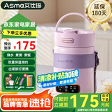 艾仕玛电炖锅多功能1-2人家用办公室煲汤煮粥神器便携大容量蒸煮养生电炖杯全自动一体婴儿辅食锅 【1.5L大容量】香芋紫+升级款 1.5L