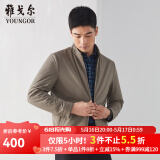 雅戈尔（YOUNGOR）棉褛男立领棉茄克锦纶耐穿舒适透气男士上衣外套 VMCJ409946YQA卡其 L 175/96A