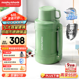 摩飞电器（Morphyrichards）电热水壶 便携式烧水壶 家用户外旅行1L大容量双层304不锈钢保温防烫旅行电水壶电热水杯MR6061绿