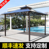 春墅凉亭户外庭院室外露台遮阳雨棚帐篷农村花园小院子阳光板凉休闲亭 【闲亭阁】2.6X2.6米