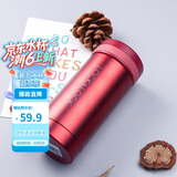 乐扣乐扣（LOCK&LOCK）不锈钢纤巧便携保温杯茶水杯车载商务杯子200ml红色LHC550