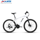 喜德盛（xds）山地自行车黑客350/旭日310 X6铝合金车架21速变速机械碟刹 旭日310象牙白15.5寸