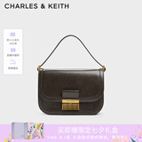 CHARLES&KEITH复古锁扣豆腐包单肩斜挎包包女包生日礼物七夕礼物CK2-80781400 Dark Moss深苔绿色CK2-80782444 S/M