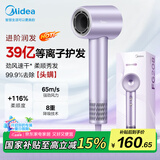 美的（Midea）高速吹风机 39亿等离子护发 家用吹风筒 杀菌除头螨电吹风FG208-紫 家电国家补贴 节日/生日礼物