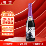 艾加（JW）无醇无酒精起泡酒葡萄酒香槟瓶型0度气泡葡萄汁端午送礼红酒750ml