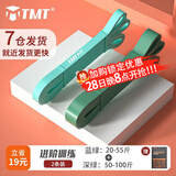 TMT 弹力带健身绳阻力带瑜伽拉力带训练腿部背引体向上辅助运动拉伸 基础健身-蓝绿+深绿