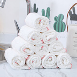 千翎鸟纯棉纱洗碗布不易沾油全棉加厚吸水清洁百洁布加厚擦碗厨房抹布 9条装【全棉纱加厚加大】33*33cm