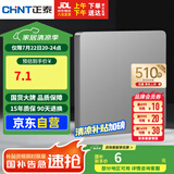正泰(CHNT)开关插座墙壁面板家用86型面板 空白面板 幻银灰