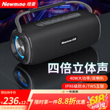 纽曼N20蓝牙音箱 音响户外广场舞家用桌面低音炮手提便携迷你小钢炮U盘电脑手机高音质无线小音响黑色