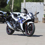 GISAEV铃国木四GSX250r小小r双缸水冷跑车燃油仿赛abs街车可上牌摩托车 白色