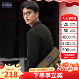 JANSPORT杰斯伯斜挎包通勤学校防泼水男女休闲 4QV5 7G3 卡其色
