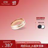 丹尼尔惠灵顿（DanielWellington）dw戒指女首饰绸缎白玫瑰金情侣对戒生日礼物送女友DW00400039