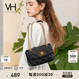 VANESSA HOGAN VH女包茵然软包系列复古太阳神斜挎包菱格链条腋下包小众单肩包