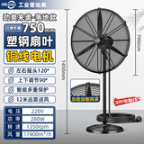 森和（SENHE） 工业风扇电风扇落地扇牛角扇大功率大风力强力大风扇工厂车间商用吹甲醛除挂墙式 750落地扇-塑钢叶【一键摇头】1.8MM加粗网