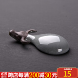 从简 小牛茶宠摆件可养禅意装饰茶玩创意个性手工茶宝招财饰品家用功夫茶具 哥窑小水牛茶宠