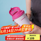 乐扣乐扣（LOCK&LOCK）元气陶瓷覆层保温咖啡杯男女随行便携水杯子400ML粉色LHC3340PIK