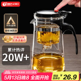 天喜（TIANXI） 玻璃茶壶耐热茶具飘逸杯泡茶壶杯泡茶器泡茶壶茶水分离杯家居馆
