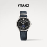 范思哲（VERSACE）瑞表夜光石英男表生日礼物送男友VEBQ01018-42MM宝石蓝