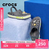 卡骆驰crocs洞洞鞋贝雅卡骆班轻便耐磨一脚蹬休闲鞋|205089 石板灰/青柠绿-0GX 41 /42(260mm)