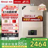 林内（Rinnai）璀璨系列16升燃气热水器【家电国家补贴15%】 升级智慧芯 水气双调 天然气 16QC05（JSQ31-C05）