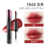 诗佩妮双头唇釉镜面水光唇蜜不易沾杯唇泥口红194#圣果 炽光粉版
