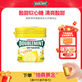 绿箭薄荷糖脆皮软心糖柠檬薄荷味80g/瓶薄荷糖清新口气糖休闲零食糖果