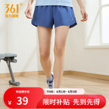 361度运动短裤男2025年新款夏季速干吸湿五分裤透气弹力男裤 【女款】水手蓝 L