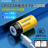 德力普（Delipow）USB充电电池CR123A锂电池3.7V 16340锂电池适用医疗仪器激光笔光固化灯夜视仪手电筒相机