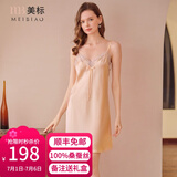 美标送礼物真丝吊带连衣裙性感睡裙女春夏19姆米重磅100%桑蚕丝绸睡衣 肤色 L （165）