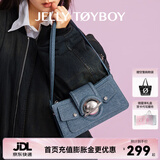 JellyToyboy女包【蓝盈莹同款】JTB千禧包春夏新款牛仔腋下包上班斜挎包 牛仔蓝