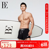 范德安（BALNEAIRE）【巅峰系列】时尚男士防晒海边泳裤水陆两穿小黑裤 50342 3XL