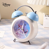 迪士尼（Disney）学生闹钟 儿童闹钟男孩卡通高颜值桌面学习闹钟双铃时钟小学生专用起床神器 史迪奇A79320-W1