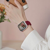 米家小米机通用智能电话手表可插卡成人男女多功能学生儿童健康监测任意下载定位APP禁用礼物 酒红色可插卡【5G通+旋转摄像头+可以任意下载+扫